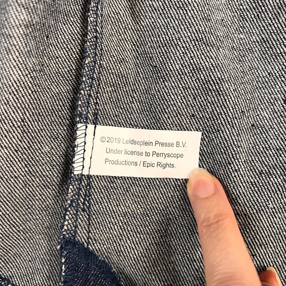 Fab Dog Medium Dog Hoodie Jacket AC/DC Embroidered Denim Vest - Picture 5 of 9